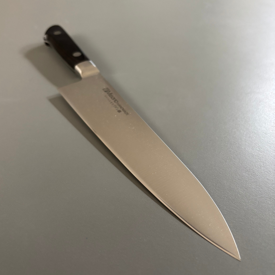 【お取り寄せ】ミソノ刃物 ミソノ モリブデン鋼 ツバ付 牛刀 No.518 19.5cm 牛刀包丁 専門包丁 ナイフ 厨房 キッチン_3