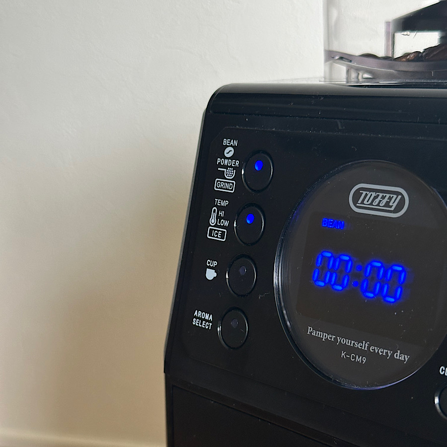 ラドンナ 全自動ミル付きカスタムドリップコーヒーメーカー Toffy リッチブラック K-CM9-RB ［全自動 /ミル付き］ | LADONNA | 13