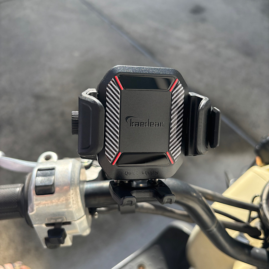 Kaedear（カエディア） バイク スマホホルダー QI充電 USB電源 バイク