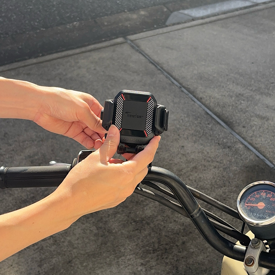 Kaedear(カエディア) バイク スマホホルダー QI充電 USB電源 バイク用スマホホルダー エアーマウント クイックレバー コンパクトクイックアジャスター KDR-M33A | Kaedear | 19