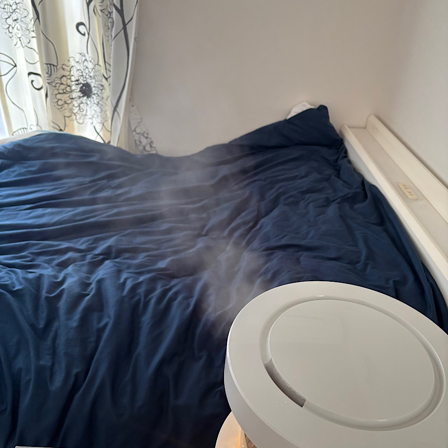 ボーナスストア＋5% RHYTHM プールレス加湿器MIST350 リズム ミスト350 洗いやすい くつろぎの加湿器 9YYA29RH ライトグレー・ウォームグレーの画像