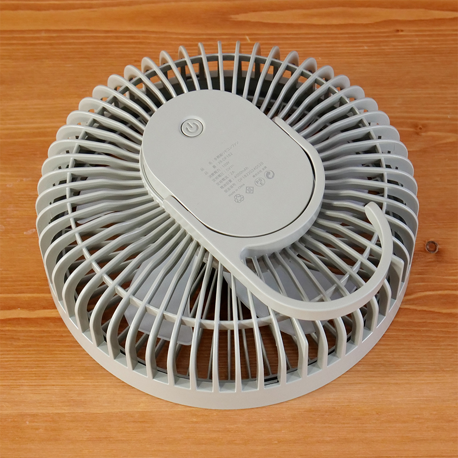 【地震の備えに】キャンプ扇風機　USB充電　LED照明 (グレー) 地震の備えに】キャンプ扇風機 USB充電 LED照明 (グレー) 楽天