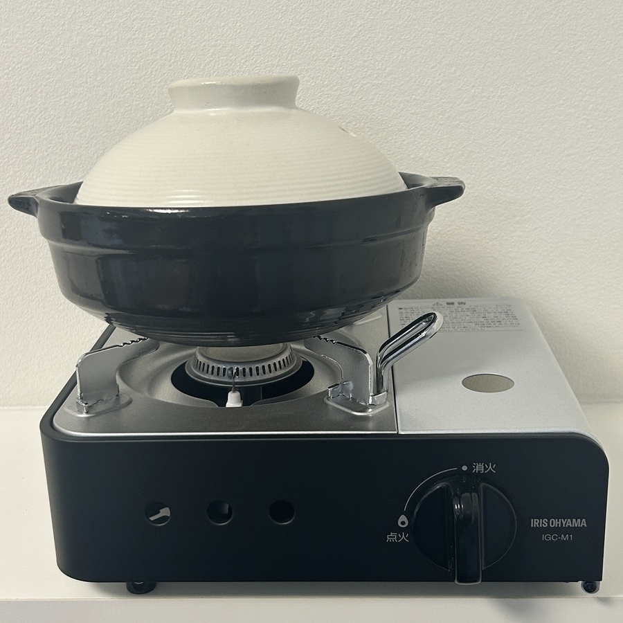 カセットコンロ IGC-M1-ANV アッシュネイビー ( 1台 ) 卓上コンロ ミニ