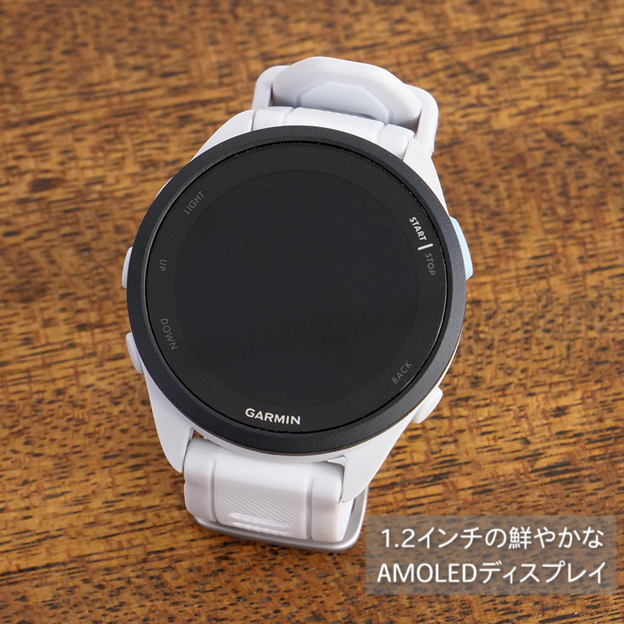 Garmin GPS腕時計 ホワイト/グレー GPSランニングウォッチ ガーミン GARMIN Forerunner 165 選べる2