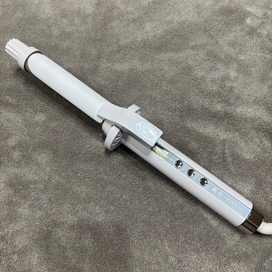 絹女 キヌージョ KINUJO CURL IRON カールアイロン シルクプレート採用 11段階温度切り替え 海外対応 26mm【KC26N】★☆ | KINUJO | 07