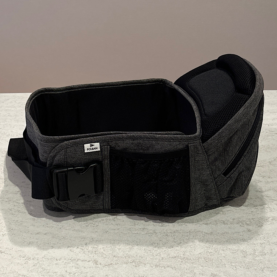 ポルバン アドバンス ヒップシート リップストップブラック 抱っこひも
