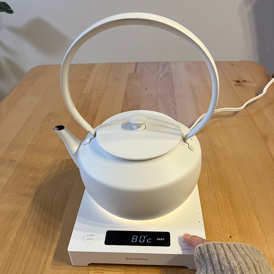 【新品 未開封】BALMUDA MoonKettle ホワイト 電気ケトル BALMUDA（バルミューダ） 温度調整機能つき電気ケトル MoonKettle