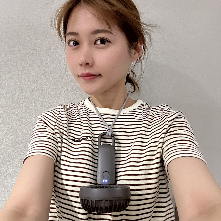 FAN TERRIOR スタンドファン クリーム色 在庫 RHYTHM 9ZF040RH82 Silky Wind Mobile 3.2 ダークグレー