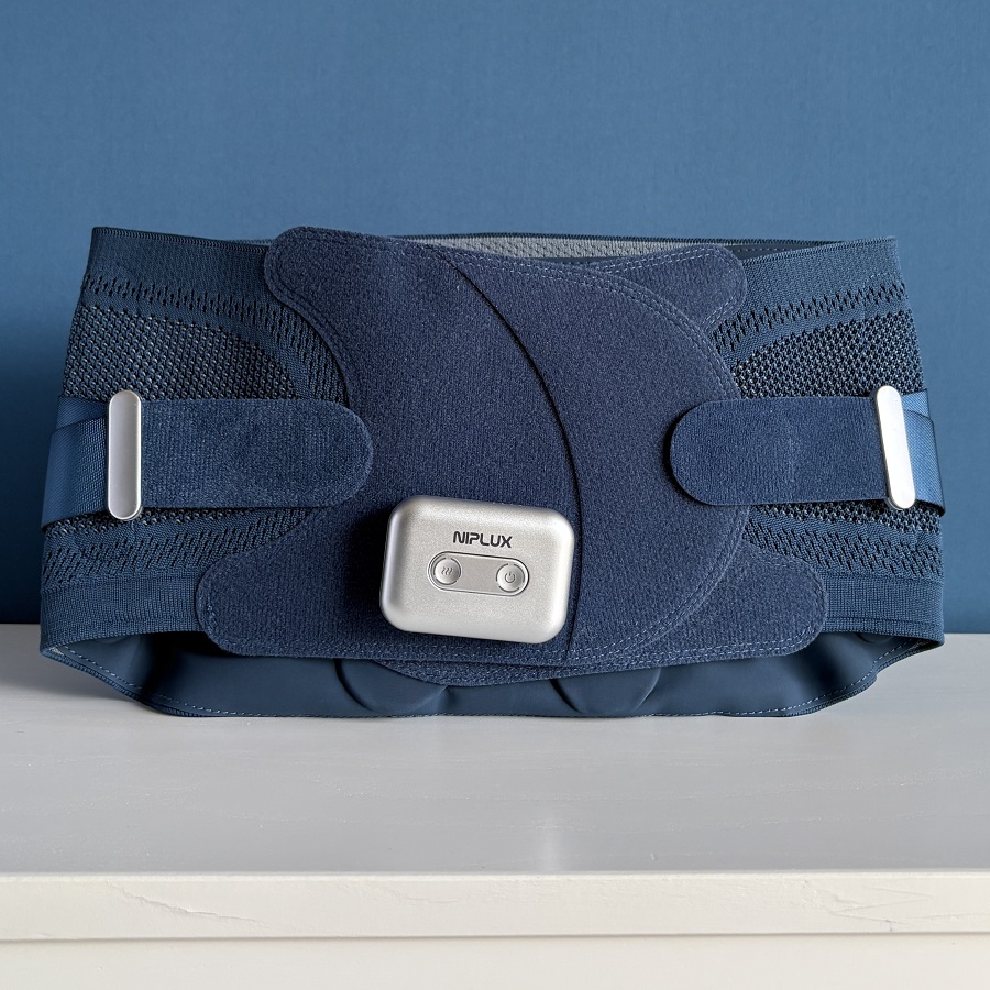 NIPLUX 腰サポーター 腰ベルト 電動腰ケア用品 温熱 振動 蝶々型