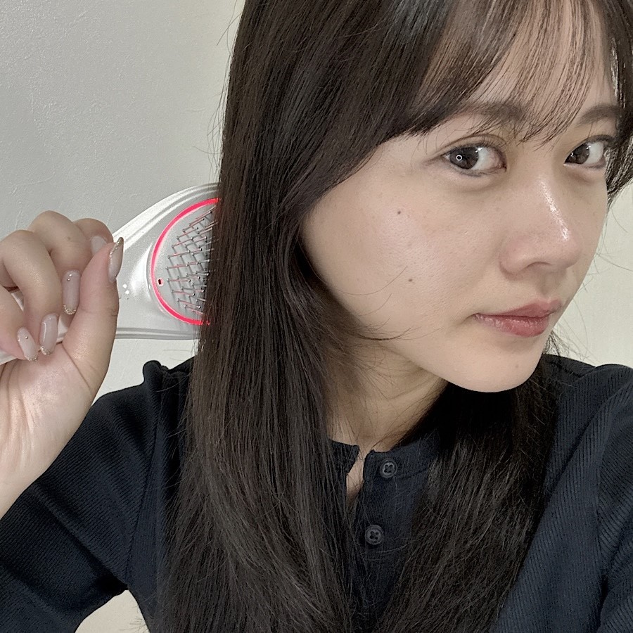 wavewave ウェーブウェーブ EMS Brush Air エアブラシ ヘアブラシ 赤色