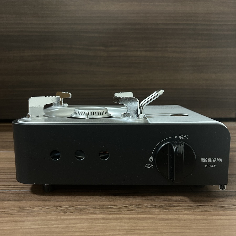 アイリスオーヤマ - アイリスオーヤマ カセットコンロ ミニ IGC-M1-G オリーブグリーン IRIS OHYAMA（アイリスオーヤマ） IGC-M1-G カセットコンロ ミニ