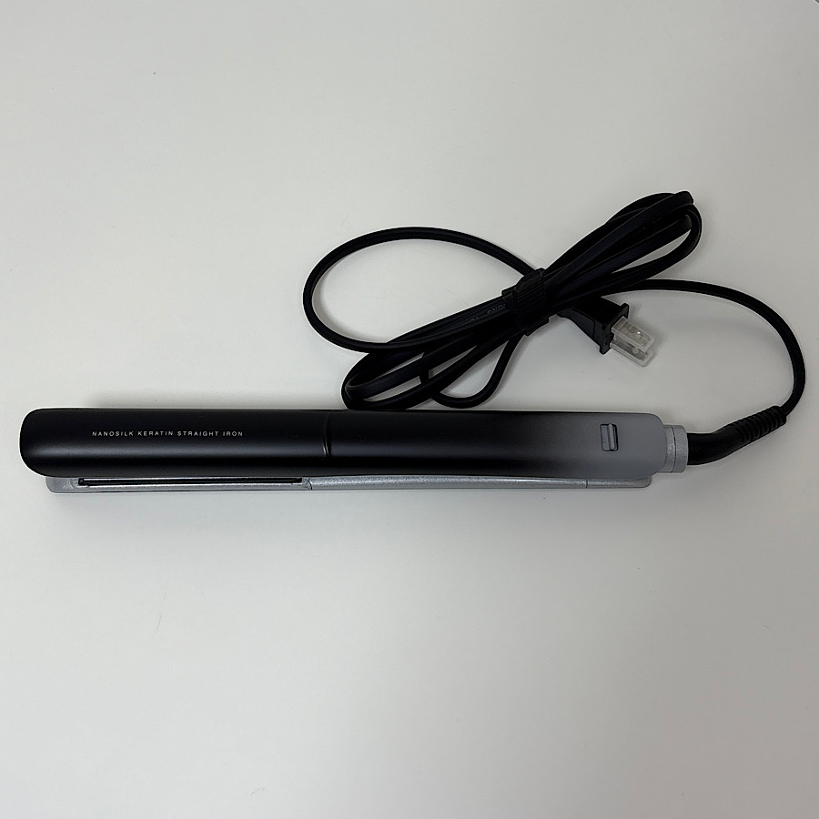 ブラック（maxell） KYOGOKU ナノシルク ケラチン ストレートアイロン