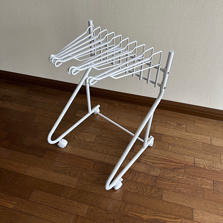 [山善] スラックスハンガー キャスター付き 10本 出し入れカンタン すべりにくい 選びやすい 幅45.5×奥行43.5×高さ66.5cm スラ |  | 03