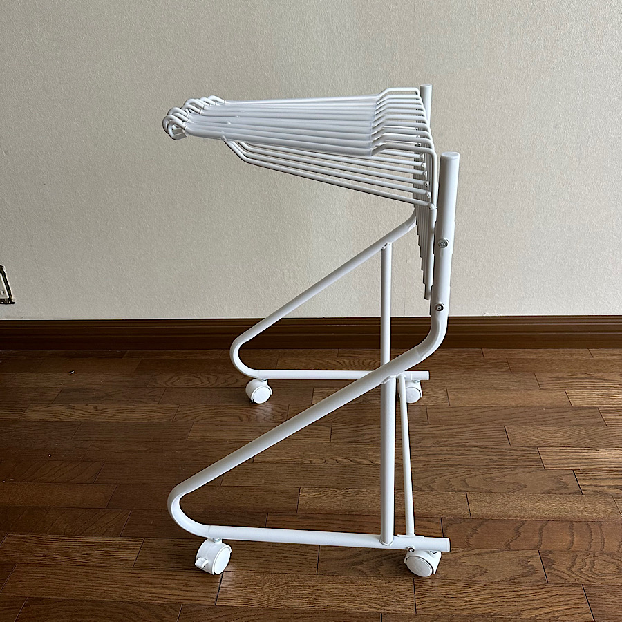 [山善] スラックスハンガー キャスター付き 10本 出し入れカンタン すべりにくい 選びやすい 幅45.5×奥行43.5×高さ66.5cm スラ |  | 04