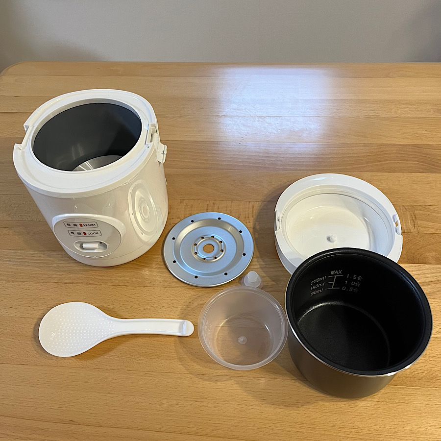 山善] 炊飯器 0.5~1.5合 マイコン式 小型 ひとり暮らし用 ミニ ライス
