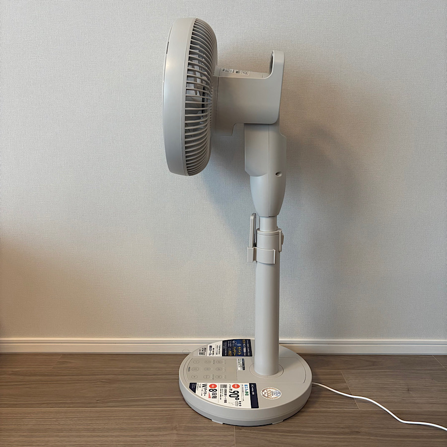 ヤマゼン DCモーターミニリビング扇風機 PD（パワー・デリバリー）シリーズ ブルーグレー RLX-MP023-A ［DCモーター搭載 /リモコン付き］ | 山善 | 02