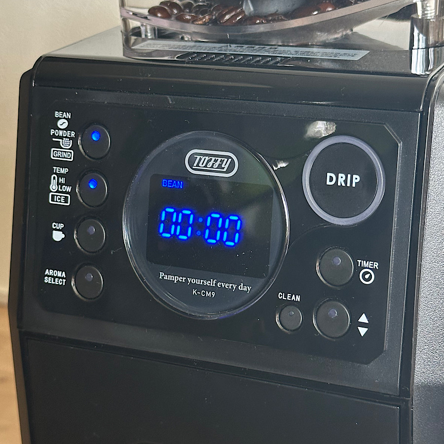 ラドンナ 全自動ミル付カスタムドリップコーヒーメーカー Toffy  K-CM9-GE ［全自動 /ミル付き］ | LADONNA | 10