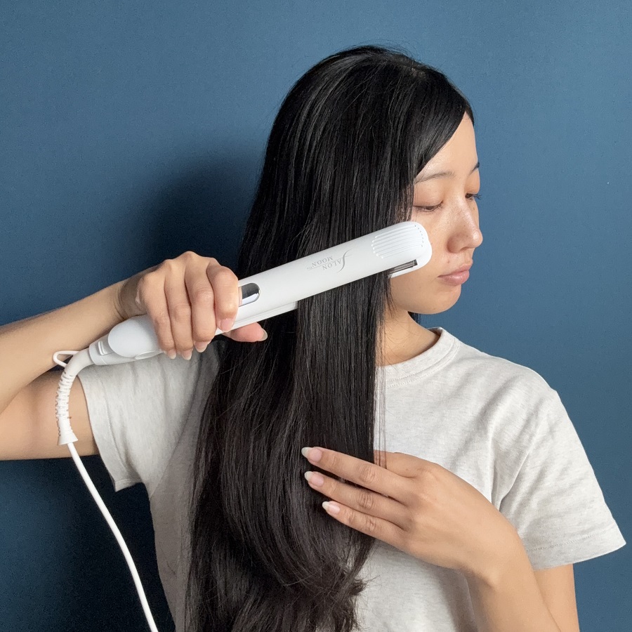 サロンムーン ミラーダブルイオンストレートヘアアイロン ブラック SLM106SALONMOON（サロンムーン）    ［交流（コード）式］ 【864】 |  | 07