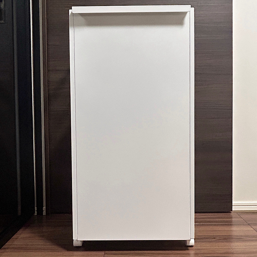 山崎実業 tower 目隠しワゴン タワー L 公式 ハンドル キャスター付き ワゴン 3段 ランドセルラック 大容量 フック付き 収納ワゴン デスク ランドセルワゴン | tower | 12