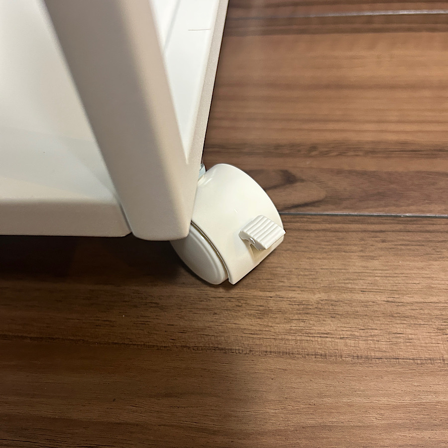 山崎実業 tower 目隠しワゴン タワー L 公式 ハンドル キャスター付き ワゴン 3段 ランドセルラック 大容量 フック付き 収納ワゴン デスク ランドセルワゴン | tower | 15