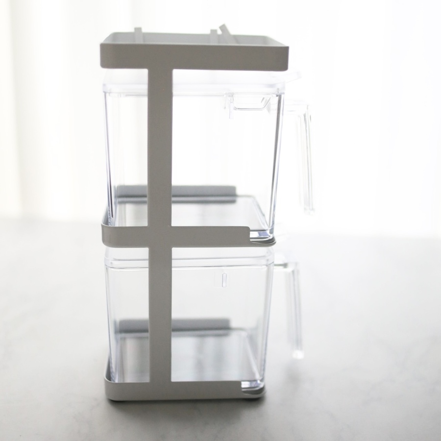 山崎実業 tower 調味料ストッカー 2個 & ラック 3段 セット スリム タワー 調味料入れ 調味料ケース 収納 | tower | 11