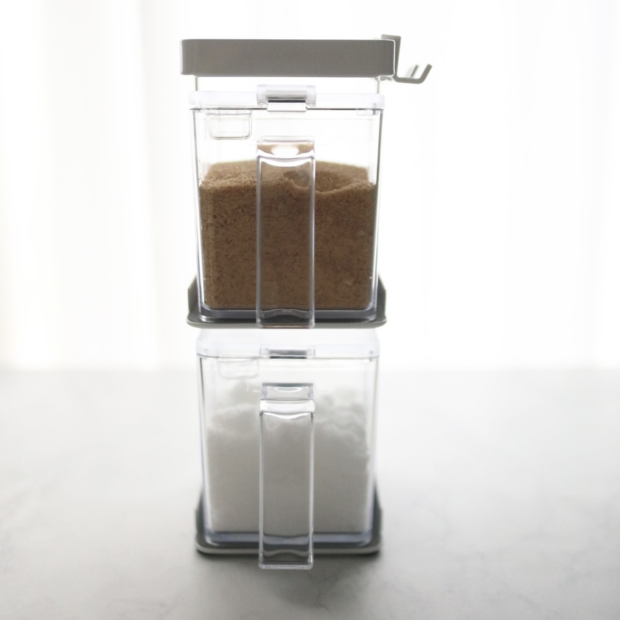 山崎実業 tower 調味料ストッカー 2個 & ラック 3段 セット スリム タワー 調味料入れ 調味料ケース 収納 | tower | 14