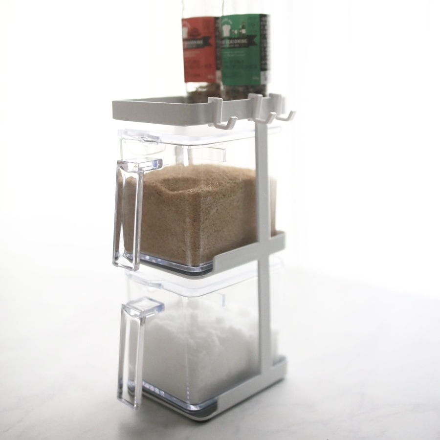 tower 調味料入れ おしゃれ 使いやすい 塩 砂糖 縦型 スリム キッチン