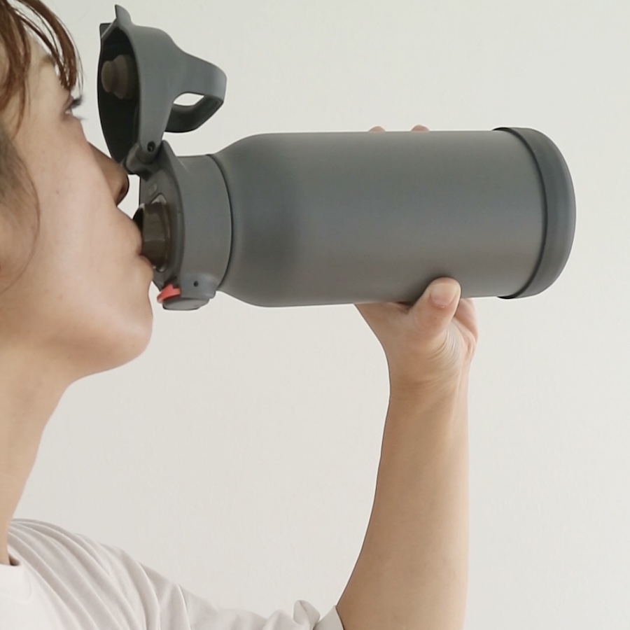 TIGER(タイガー) ステンレスボトル [1.0L/ワンプッシュ]  ダブグレー MTA-H100HH | タイガー | 05