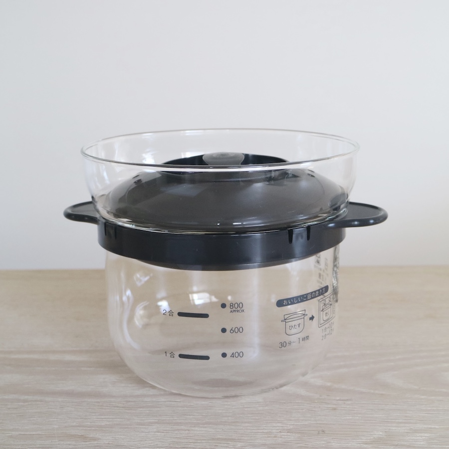 HARIO ハリオ ガラスのレンジご飯釜 1-2合 電子レンジ XRCN-2-B | 耐熱ガラス レンジ調理 白米 お米 炊飯器 ひとり暮らし ごはん鍋  調理器具 新米 レンチン |  | 07
