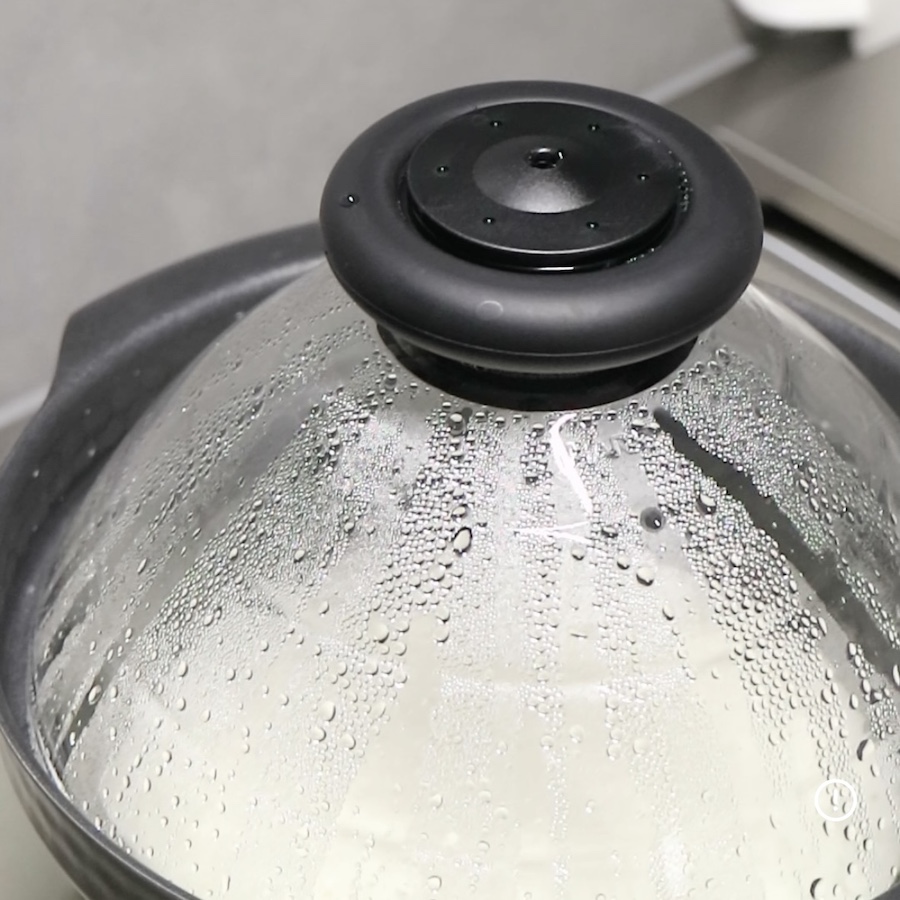 ハリオ フタがガラスのIH対応ご飯釜 雪平 GIS-200 （1合〜3合用） [振込不可] | HARIO | 10