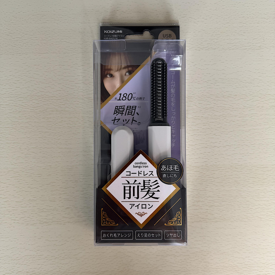 コードレス前髪アイロン KHR6420W メーカー直送 ▽返品