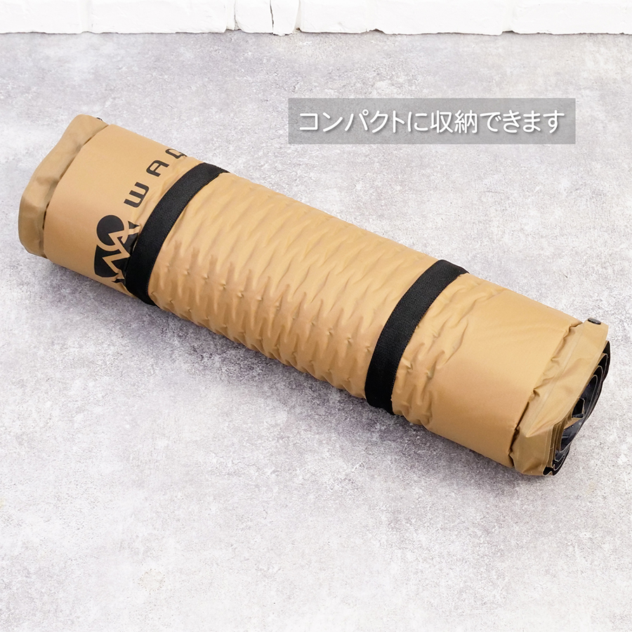 WAQ 8cm インフレーターマット 2つセット WAQ（アウトドア） 【お得な2個セット！】WAQ インフレータブル