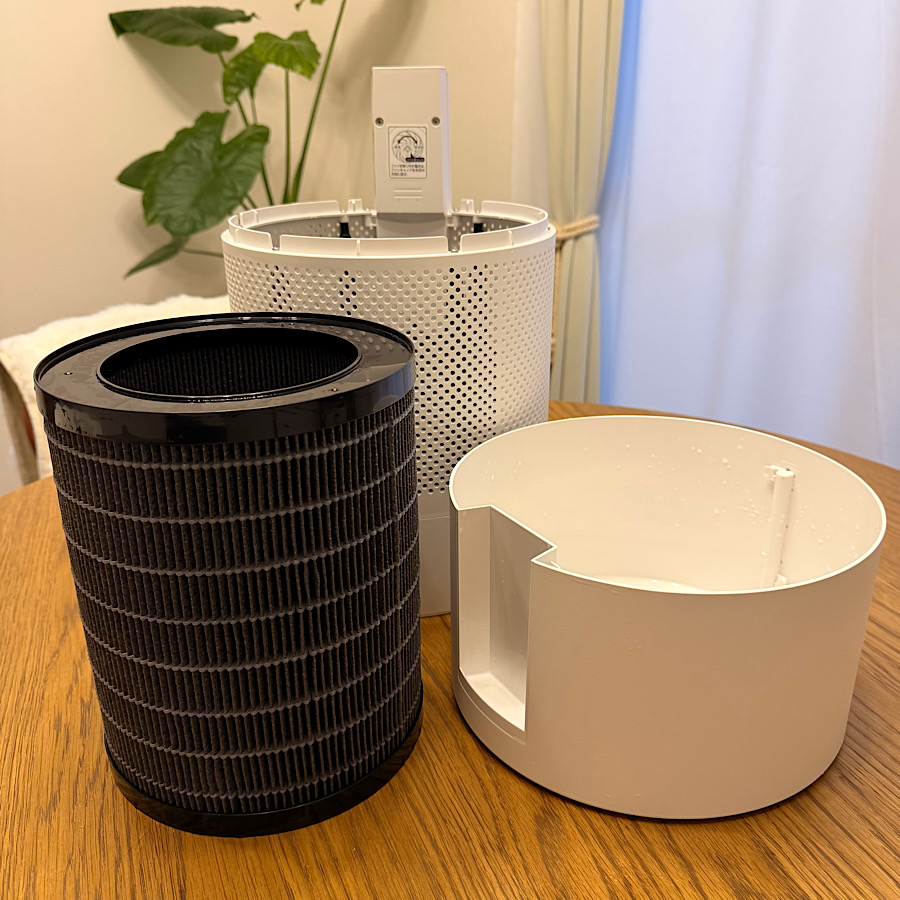 アイリスオーヤマ 丸洗い気化式加湿器エネミスト グレー AHM-MVU55A-H